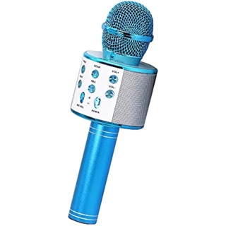 Brinquedos para crianças para 7 8 9 10 anos de idade microfone para meninas  de natal para 6-12 anos de idade, microfone de karaokê para crianças,  brinquedos para meninas para(Azul) : 