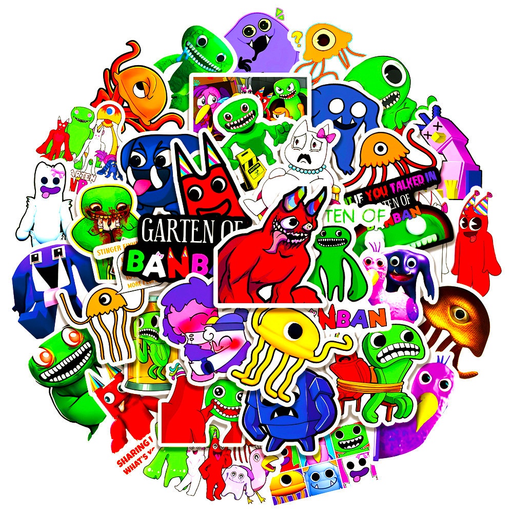 YYDS 50PCS Garten of Banban Sticker Caderno De Anotações skateboard ...