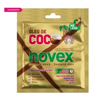 Sachê de Creme de Tratamento Novex Óleo de Coco 30G