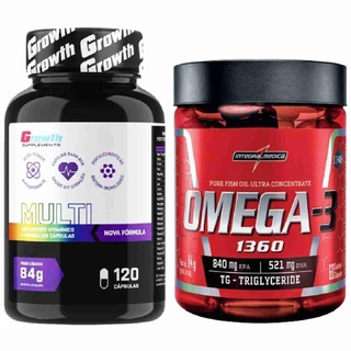 Multivitaminico 120 Caps Growth + Omega 3 60 Caps Integral