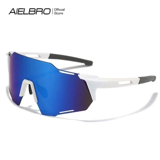 AIELBRO Óculos De Sol Para Ciclismo Polarizado Proteção UV MTB Bike Men Glasses Outdoor Sports Racing