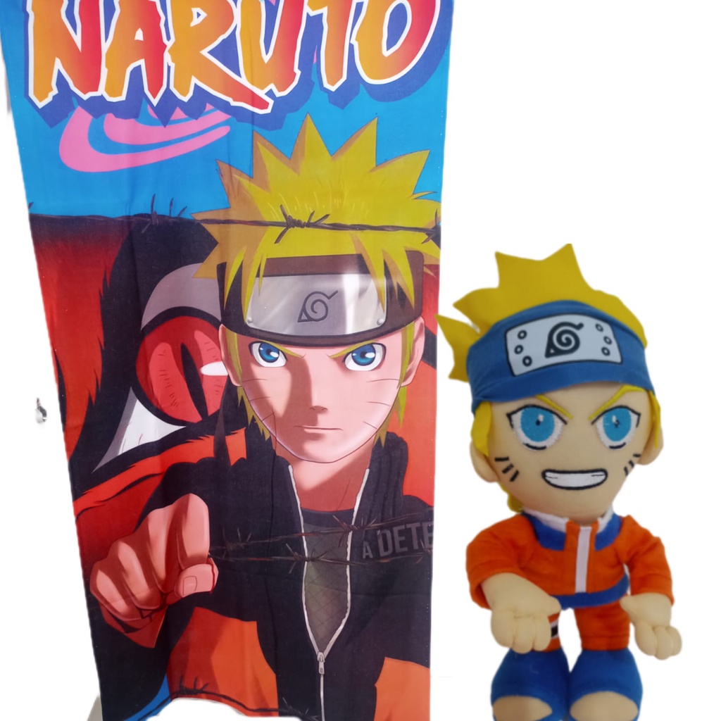 Toalha Naruto + Toalhinha Mao Rosto Anime Akatsuki