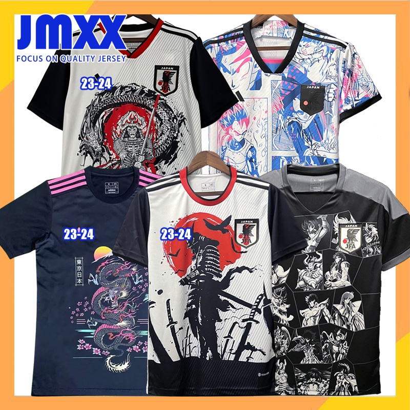 JMXX Top Quality 23-24 Japan Jersey samurai Japonês sakura Black Dragon Ball Saint Seiya Soccer Football Camiseta Edição Especial Esportes Loose 2023 2024 Versão Fãs