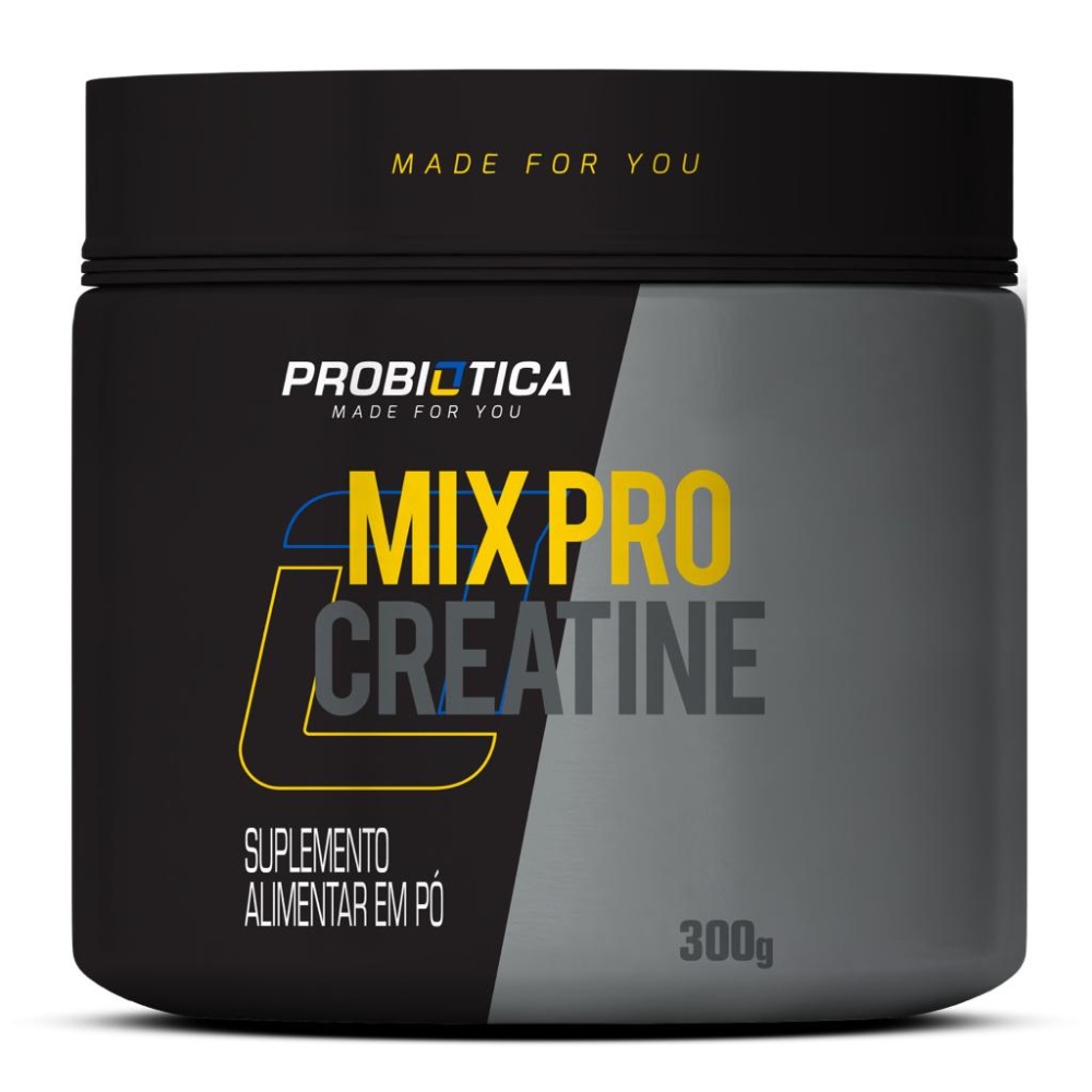Creatina Probiótica Absorção Otimizada Mix Pro 300g Performance