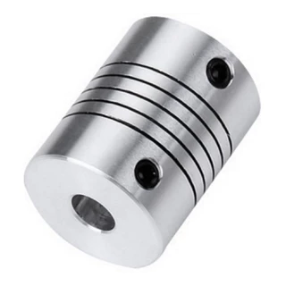 1 Acoplamento Flexivel 19mm x 25mm Furos 6.35mm X 8mm Acoplador CNC Impressora 3D Automação