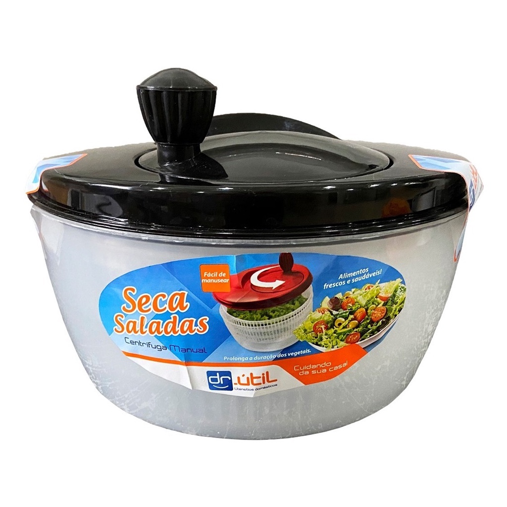 Centrífuga De Salada Secador Verduras Manual 4 Litros