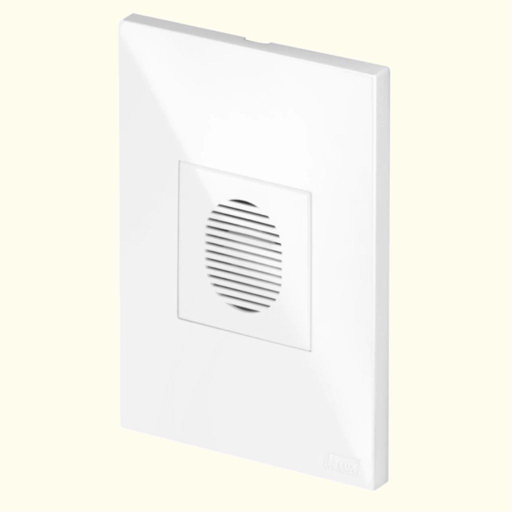 Campainha Com Fio Residencial Cigarra Recta Gloss Branco | Shopee Brasil