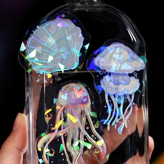 20 Unid . Adesivo Ocean Animal Sticker Subaquático PVC À Prova D'água Decalques Para Artes De Raspagem E Artesanato Suprimentos Festas