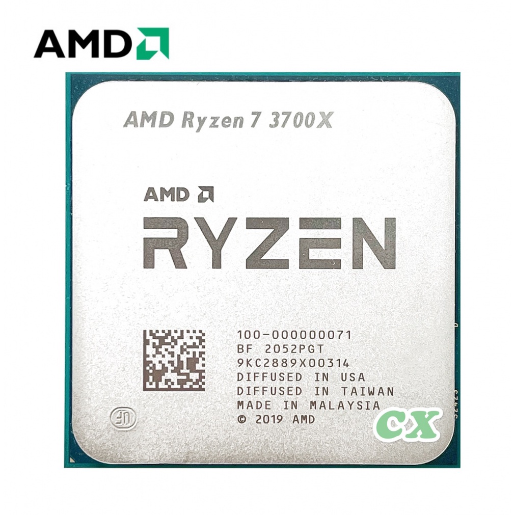 Processador de CPU usado AMD Ryzen 7 3700X R7 3700X 3.6 GHz Octa Core 16 thread 65 W 7NM L3 = 32 metros 100-000000071 Socket AM4 K65O