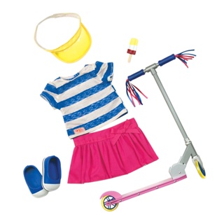 Roupa Para Passeio Com Patinete - Our Generation