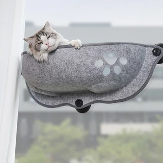 Rede De Janela Para Gatos Com Ventosas Potentes Cama De Dormir Suspensa Gatinhos De Estimação