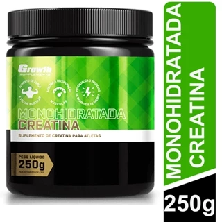 Creatina Monohidratada Growth Supplements 250g Suplemento 100% Original