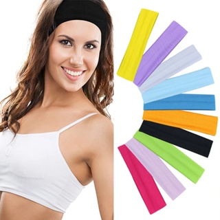 Monocromático Elástico Cabelo Bandas para Mulheres, Yoga Sport