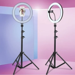 Ring Light Led Completo Iluminador Portátil Self 13' Polegadas com Tripé 2.10m