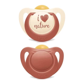 Kit 2 Chupetas For Nature Latex 6m+  Rosa - NUK em Oferta na Shopee