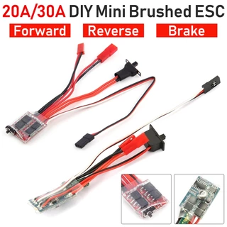 20A ESC 30A Escovado RC 2KHz Inverter Para 1/16 1/18 Controle Remoto Carro De Barco 20A Mini Escova Freio Motor Velocidade