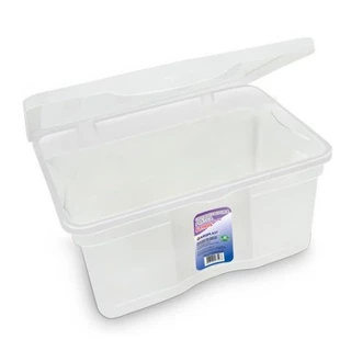 Caixa Organizadora Multiuso C/ Tampa 5 L Transparente 25467PM Arqplast em Oferta na Shopee