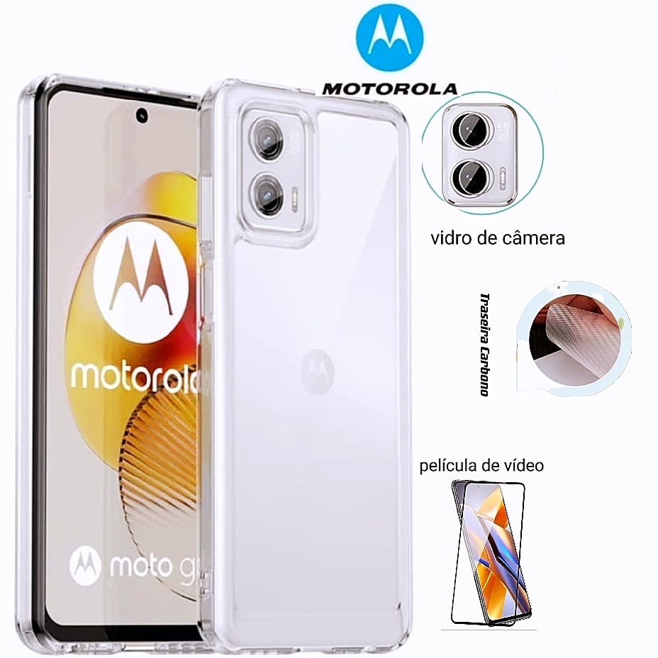 Caso Para Motorola Moto G73 G23 G53 G13 G62 G32 Película De Vidro 3d