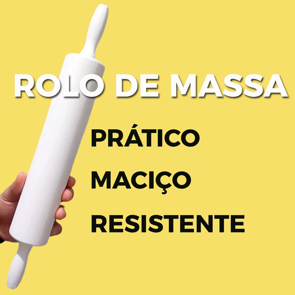 Rolo De Massa Profissional Maciço Pesado Pão Pizza Macarrão Lasanha Cozinha Alto Padrão