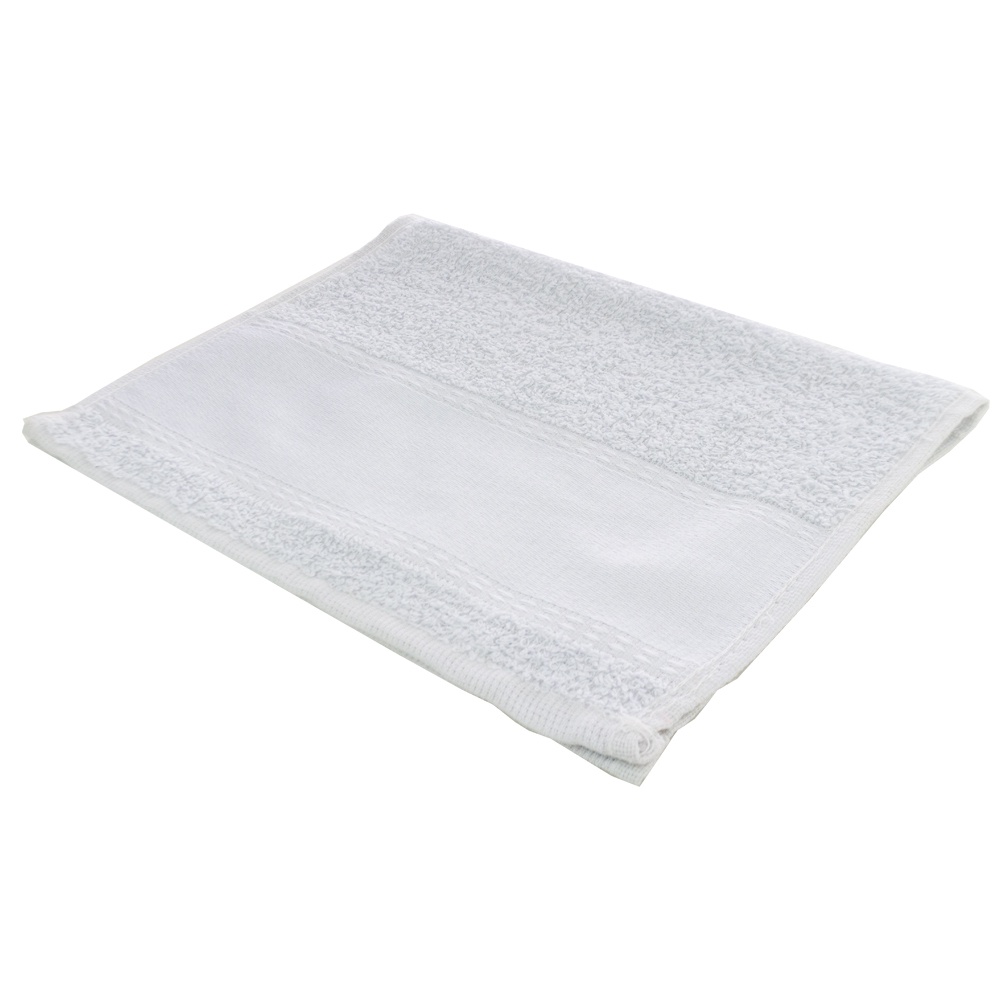 Toalha Lavabinho Branca 23cm x 38cm Sublimação