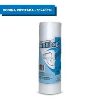 Bobina Picotada Saco Plástico 30x40 C/ 500 Roll Bag Saquinho de freezer congelador Frutas Alimentos