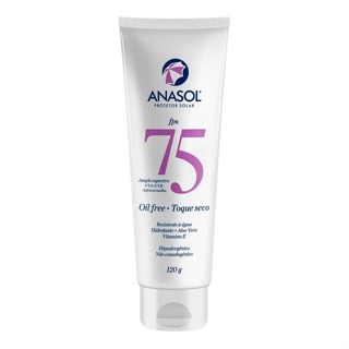 Anasol Protetor Solar Oil-Free Toque Seco FPS75 C/120g