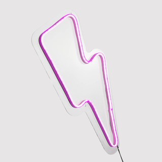 Painel Luminoso Letreiro Criativo RAIO - Neon LED Roxo | Shopee Brasil