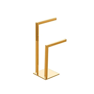 Porta Papel Higiênico De Piso Duplo Cipó Pingoo - Dourado em Oferta na Shopee