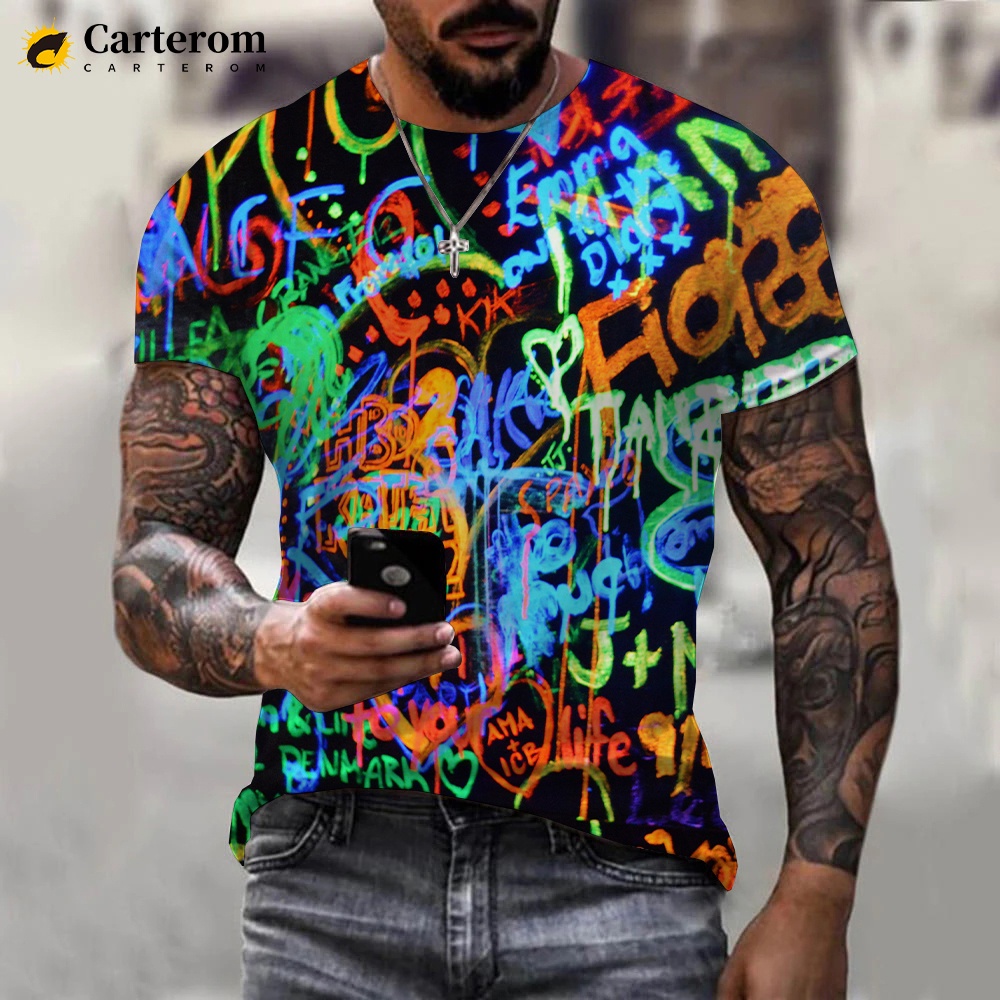 Camisa masculina hot sale neon