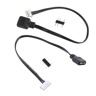 Cabo Adaptador Do Controlador Ventilador De 5V 3 Pinos Para 6 Conversor De 4 5V ARGB 3Pin 4Pin 6Pin Ventiladores De Lua Fria