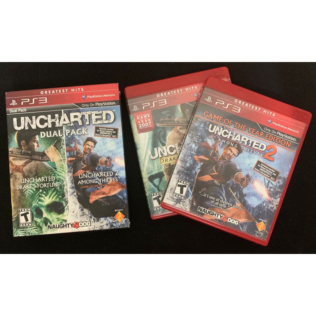 Jogo Uncharted Dual Pack (Usado) - PS3 - Escorrega o Preço