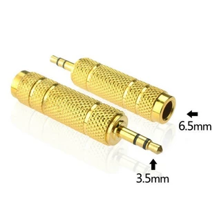 Amplificador De Guitarra Fone De Ouvido Conversor De Conector De 6,5mm/6,35mm A 3,5mm Adaptador De Áudio Jack Capa Do Cabo Estéreo Auxiliar