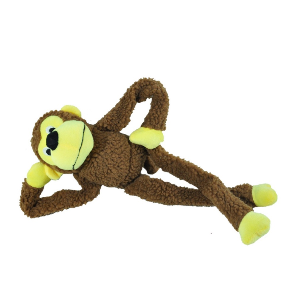 Brinquedo Cachorro pet mordedor macaco macaquinho de pelucia com Apitos e olhos bordados ORIGINAL