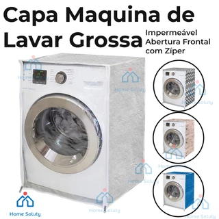 Capa Para Maquina De Lavar Abertura Frontal Com Zíper 4kg 5kg 6kg 8,5kg 10kg 11kg