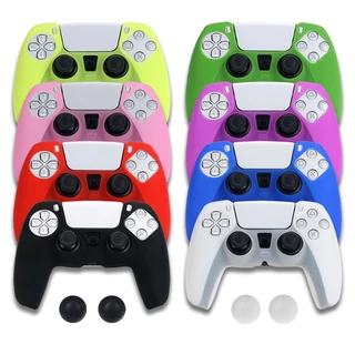 Capa Protetora Silicone Controle Ps5 + Par Grip