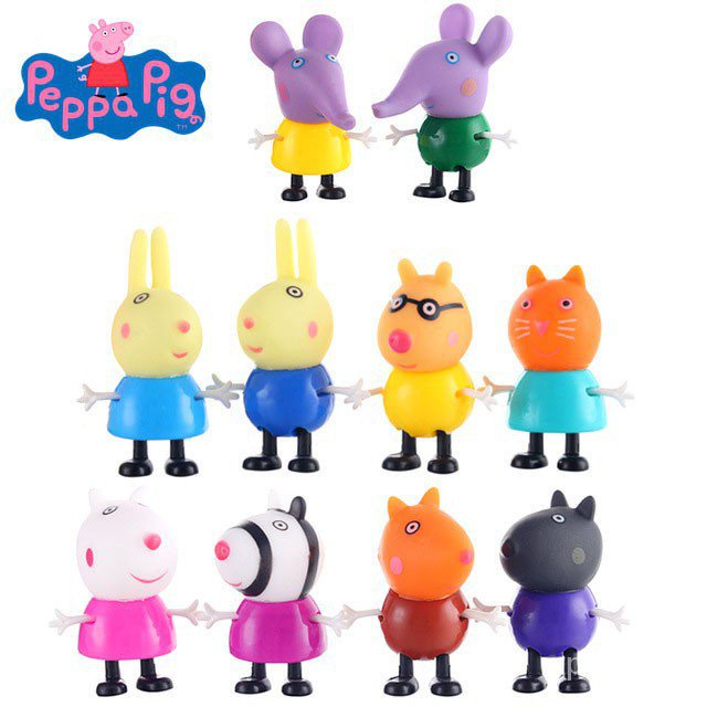 Peppa Pig Casa De Luxo Dupla Face Brinquedos Festa Da Família Figuras De  Ação Boneca De Aniversário Crianças Educativos