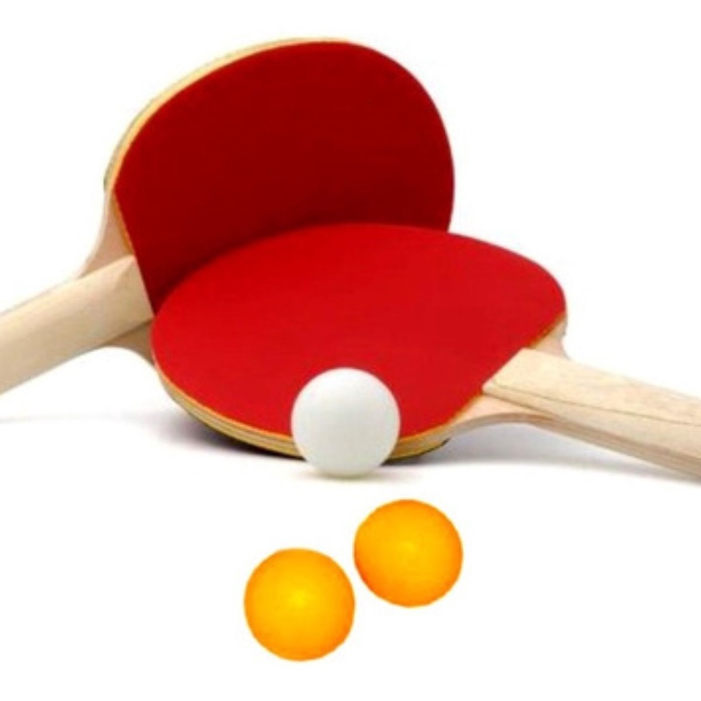 Kit Ping Pong C/2 Raquetes +3 Bolinhas XH Shopee Brasil