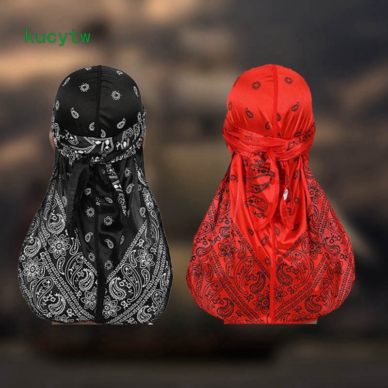 Novo Unissex Feminino Masculino Bandana Chapéu Algodão Durag Boné Ajustável  Cancer Chemo Turbante Perucas Doo Durag Headwrap Pirata Head Scarf De $8,45