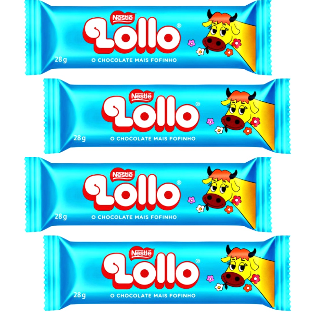 Kit Chocolate Lollo - NESTLÉ - 4un | Shopee Brasil