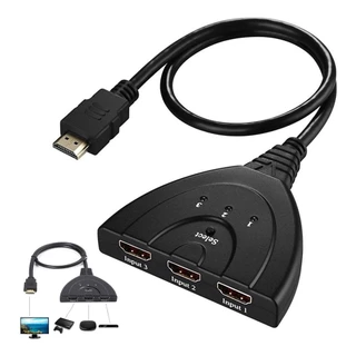 Divisor Hdmi Switch 3x1 Adaptador Cabo 3 Entradas E 1 Saída