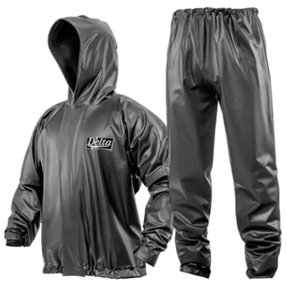 Capa Para De Chuva Delta Flex Motoqueiro Impermeável Moto Motoboy Com Capuz Frio Ciclista Bike Pvc À Prova D