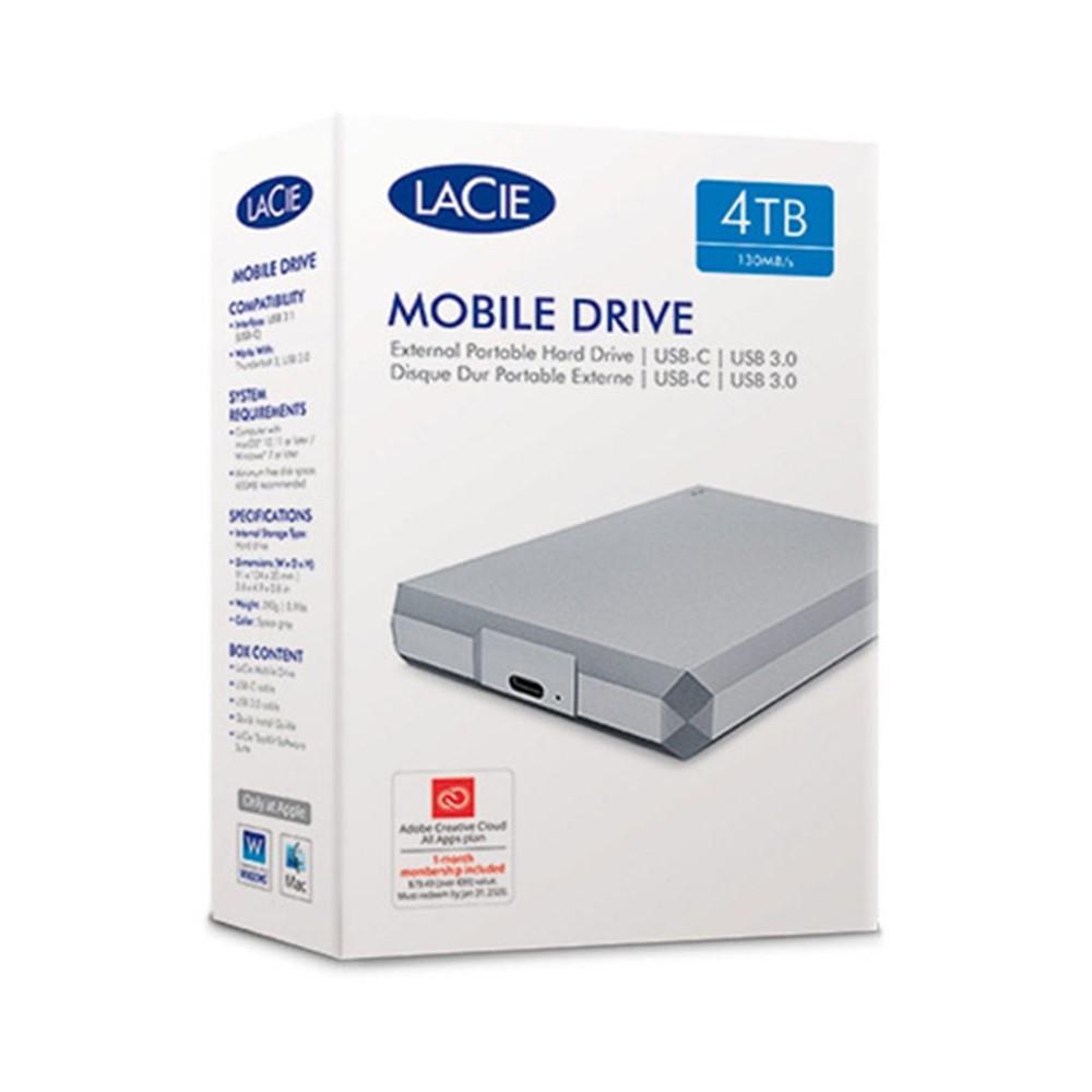 LACIE ラシー LaCie Mobile Drive USB-C 4TB HD EXTERNO LACIE 4TB MOBILE DRIVE USB-C | Shopee Brasil