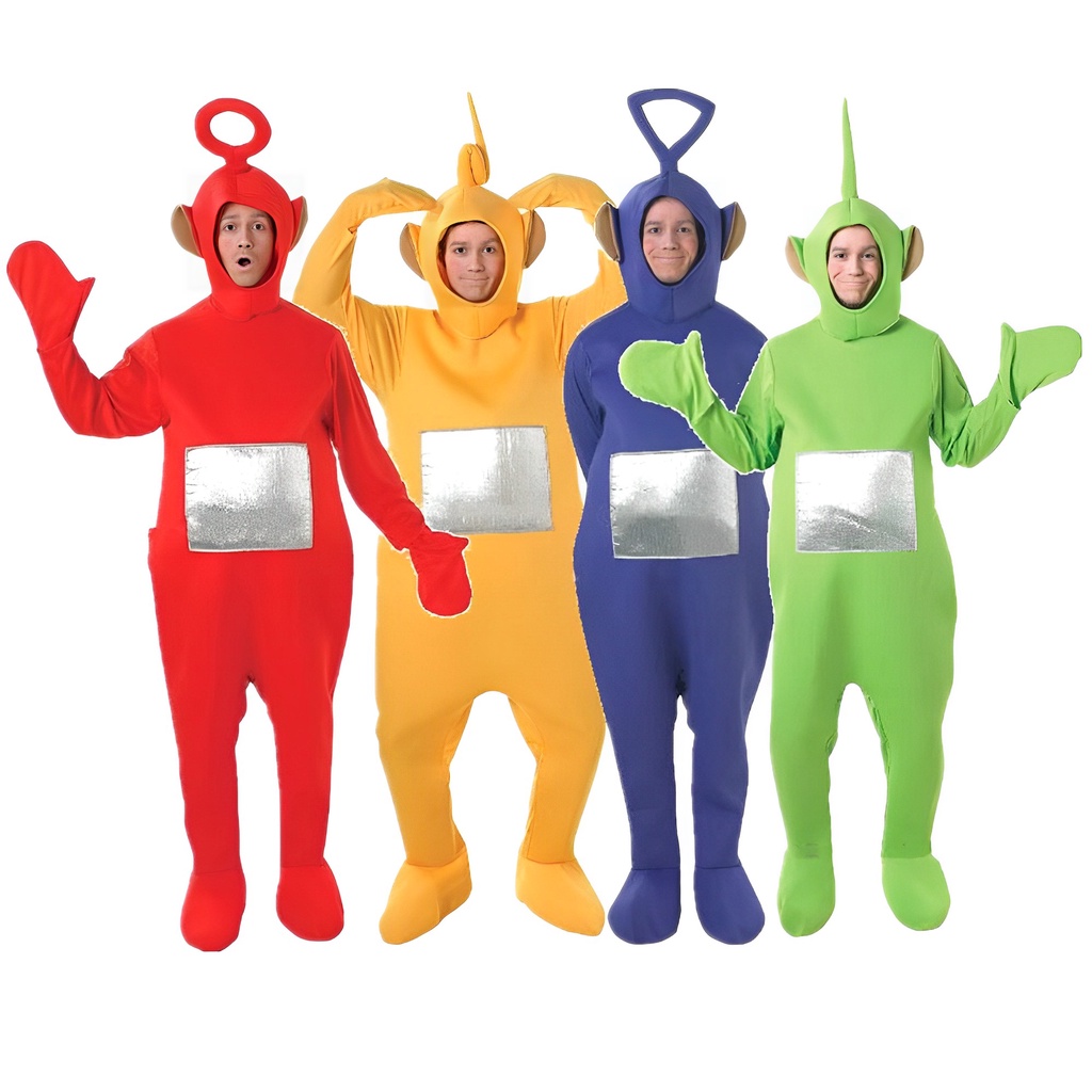 Fantasia Unisexo Adulto Engraçado Teletubbies Homens Mulheres Lovely Cartoon Cosplay Outfit Para Festa De Halloween Carnaval