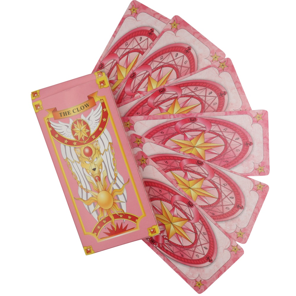 60pcs/set Anime Card Captor Kinomoto Sakura Cosplay Tarot Paper