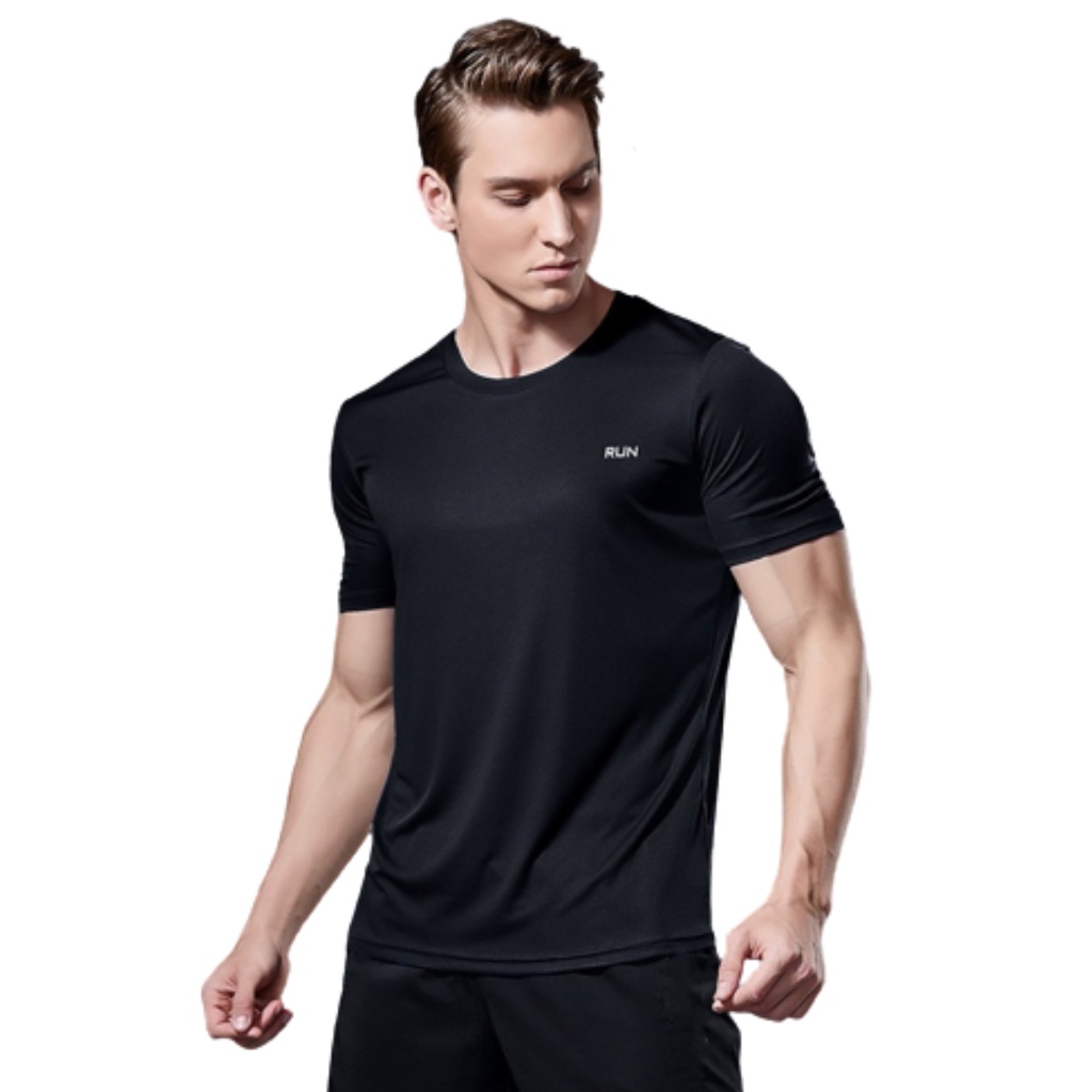 Camiseta Fitness Masculina De Algodão Manga Curta Solta Estilo