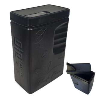 Porta Erva Mate Tereré Black Erva 500g Pote para Erva Mate Mateira Pote guardar Erva Tereré Chimarrão