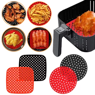 Tapete Assar Silicone Para Air Fryer Fritadeira Universal - Redondo / Quadrado