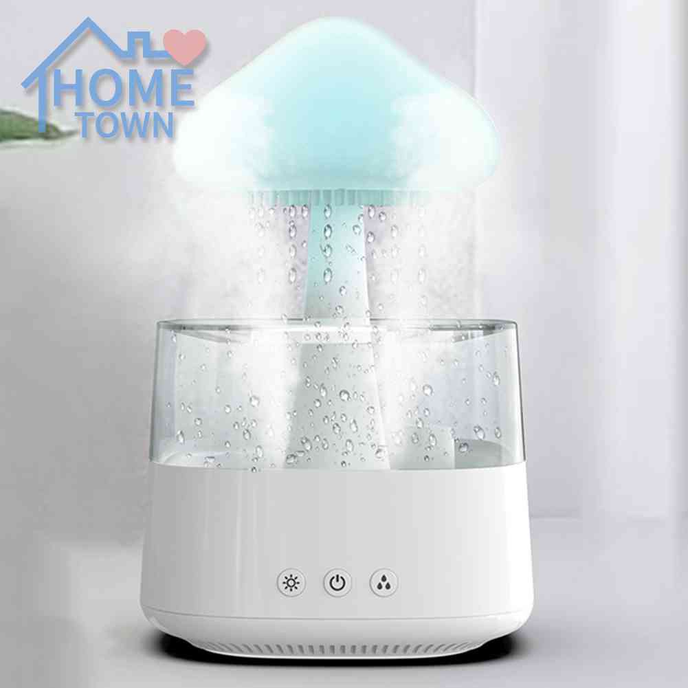 Cogumelo Umidificador De Ar De Chuva Difusor De Fragrância De Luz Nocturna Colorida Para Casa