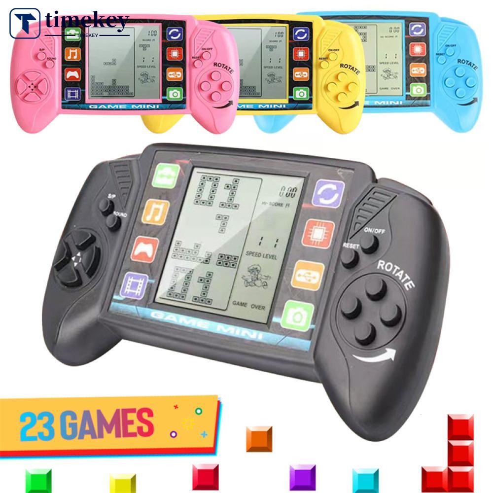 Brinquedo Mini Game Portátil LCD Eletrônico Classico Jogos Tetris 23/  quebra Cabeça/ Blocos Adulto Infantil