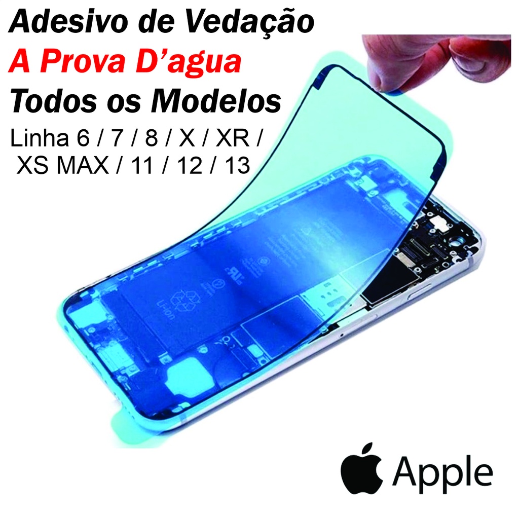 Adesivo De Vedação De Tela iPhone a Prova D'agua Todos Modelos